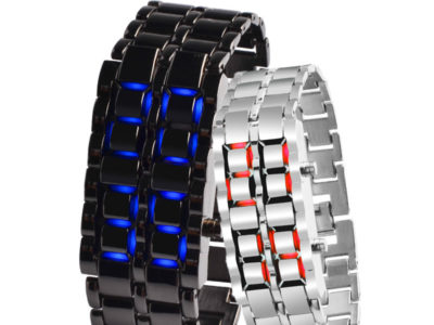 Montre de couple binaire LED Montre-bracelet …