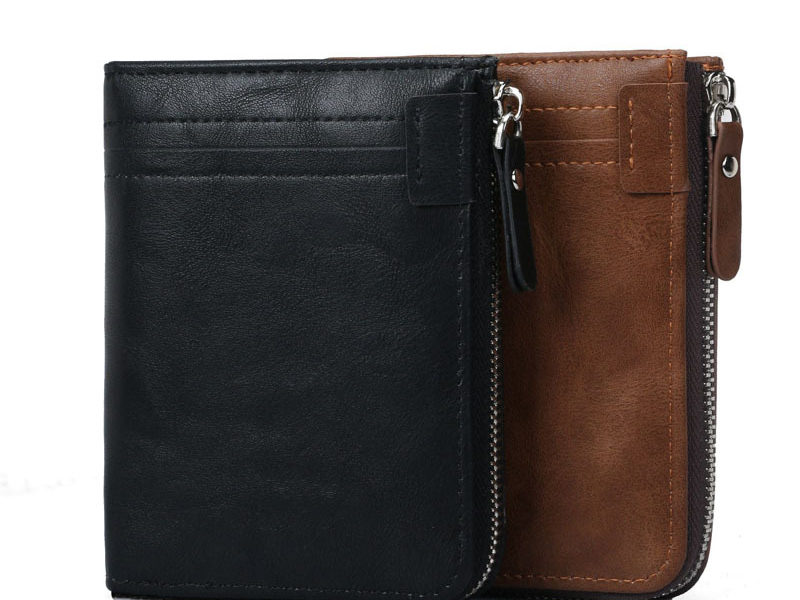 Hommes Casual Multifonctionnel Bifold Court Porte-monnaie …