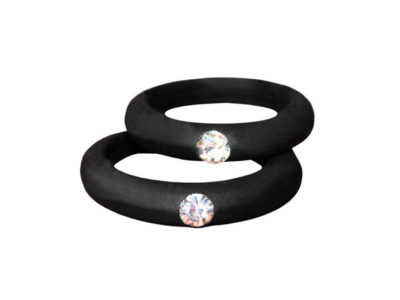5MM Colorful environnement anneau de silicone strass couple anneaux cadeau de …
