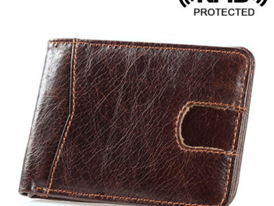 Ensemble de cartes de sécurité pour portefeuille en cuir véritable pour …