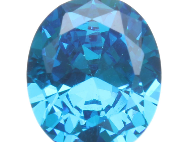 10x12mm Diamond Oval Light Blue Artificial …