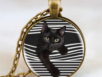 Bijoux de collier d'impression de chat …