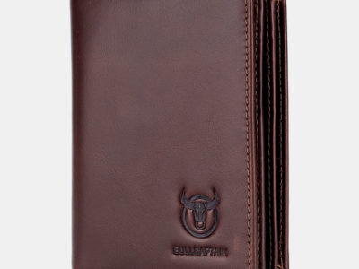 Hommes en cuir véritable pliant multi-cartes …