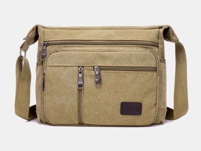 Hommes toile grande capacité sac à …