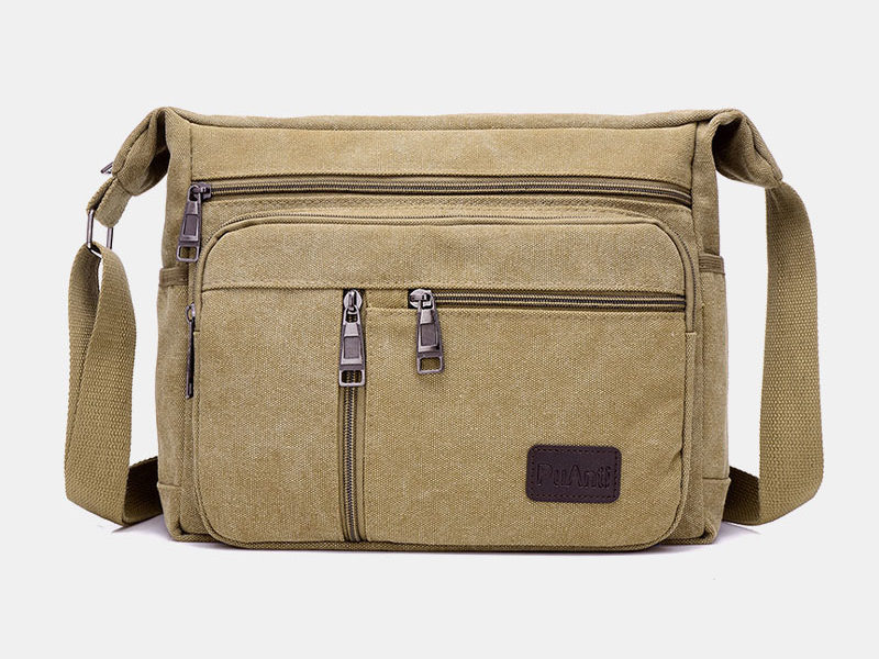 Hommes toile grande capacité sac à …