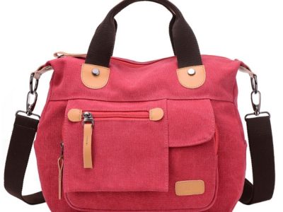 Women Toile Casual Grande capacité fonctionnelle Multi Pocket Handbag Shoulder Bag …