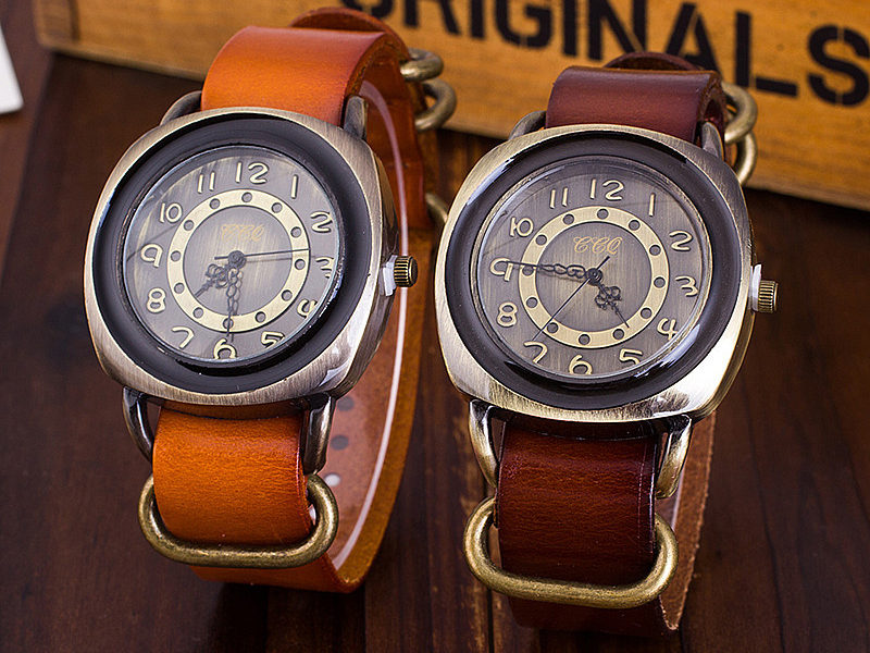 Deffrun Retro Style cadran carré montre-bracelet …