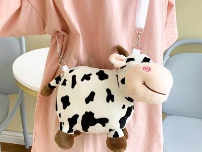 Femmes mignon en peluche vache mini …