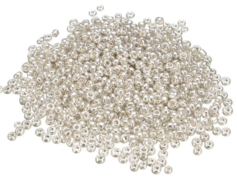 500 Pcs 2mm Argent Verre Spacer …