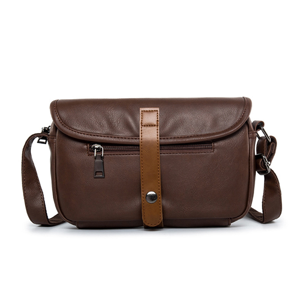 Hommes Faux Letaher Leisure Crossbody Bag Sac à bandoulière simple