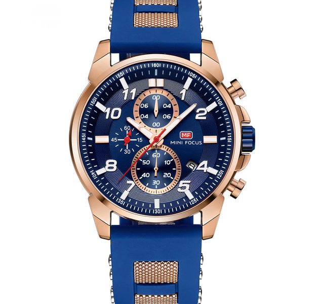 MINI FOCUS MF0268G Multi-fonction Chronographe Lumineux …