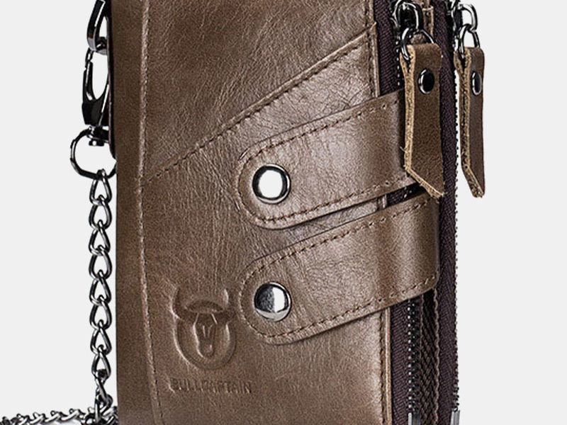 Hommes en cuir véritable peau de …