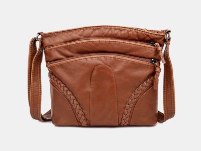 Femmes Casual Solid Crossbody Bag Sac …