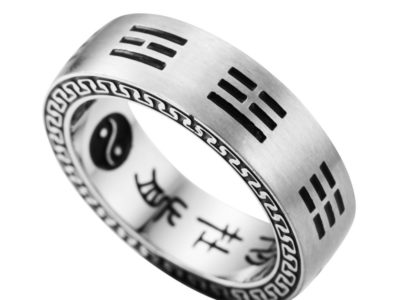 Titanium Steel Nine Words Mantra Rings …