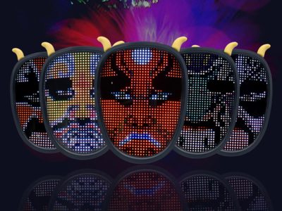 Halloween Cosplay LED Masque avec Images …