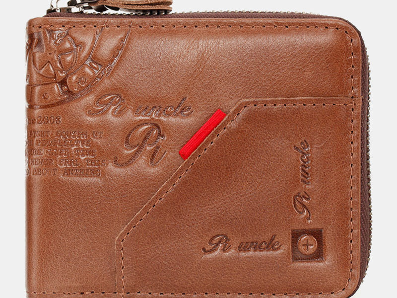 Hommes Bifold RFID Brosse antivol en …