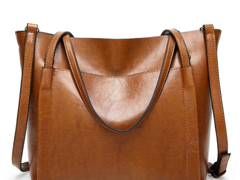 Femmes huile cire cuir grand sac …