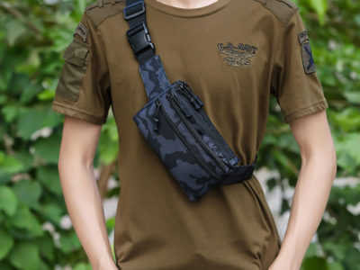 Hommes Nylon Camouflage Multi-carry Multi-pocket Sport …