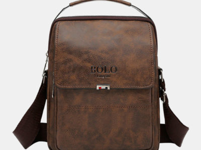 Hommes PU Cuir Texture Vintage Grande …