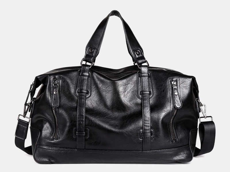 Hommes PU cuir grande capacité Portable …