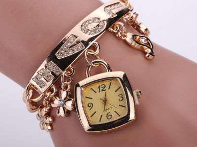 Montre-bracelet en alliage pour femme avec …