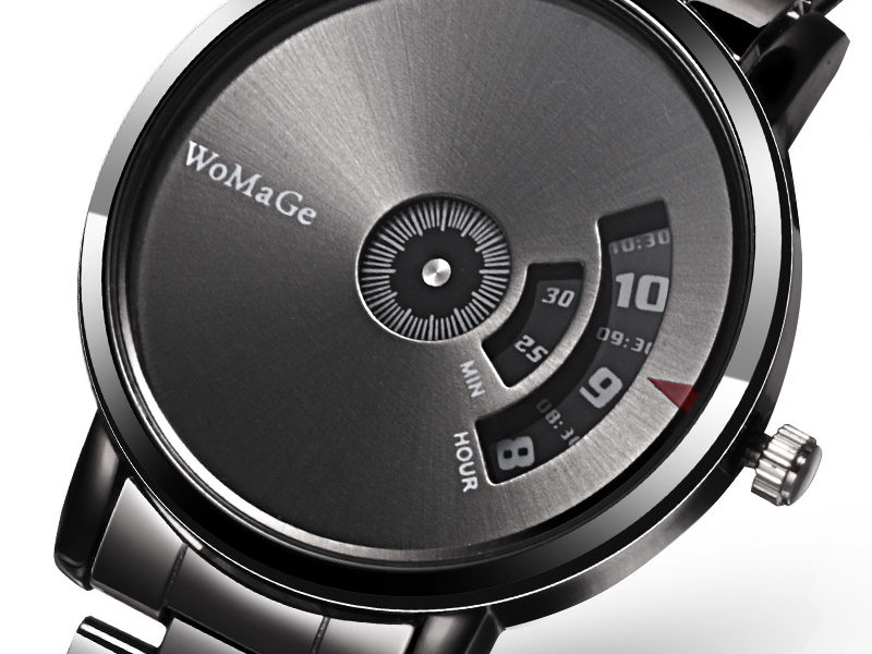 WOMAGE Hommes Montre Mode Alliage Acier …