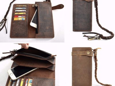 Cuir de vachette Hommes Biker Camionneur …