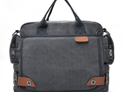 Hommes Qualité Toile Casual Business Large Capacity Functional Handbag Crossbody Bag
