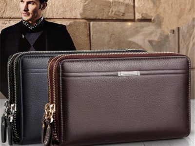 Hommes d'affaires en cuir embrayages sac …