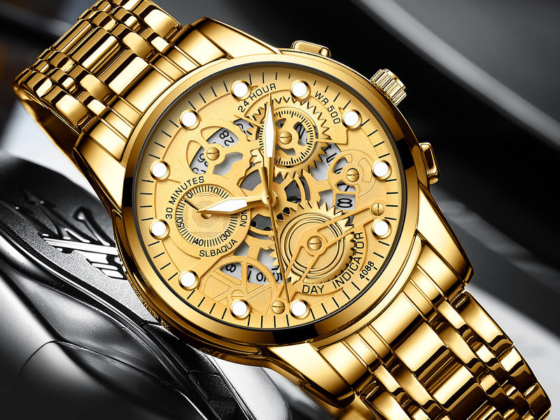 Montre à quartz automatique étanche à …