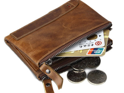 RFID Portefeuille en cuir véritable anti-magnétique Porte-cartes Vintage 7 Porte-monnaie …