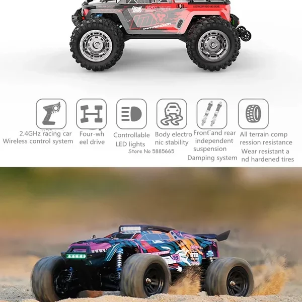 Camion de course RC tout-terrain sans …