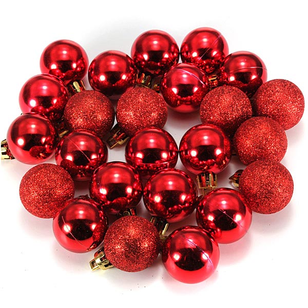 24pcs boules d'ornement de bijoux d'arbre …