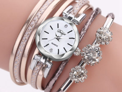Duoya Luxury Ladies Silver Silver Clock …