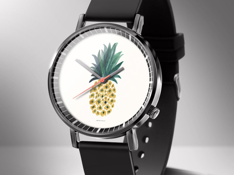 Montre à imprimé d'ananas de mode …