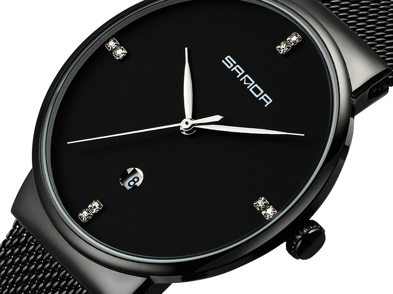 SANDA P210 Hommes Montre Mode Simple Cadran En Acier Inoxydable Sangle …