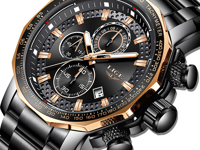 LIGE 9902 montre chronographe multifonction mode …