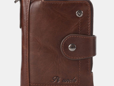 Hommes RFID Antimagnétique Vintage En Cuir …