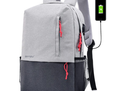 Polyester USB charge 16 pouces sac à dos sac à bandoulière …