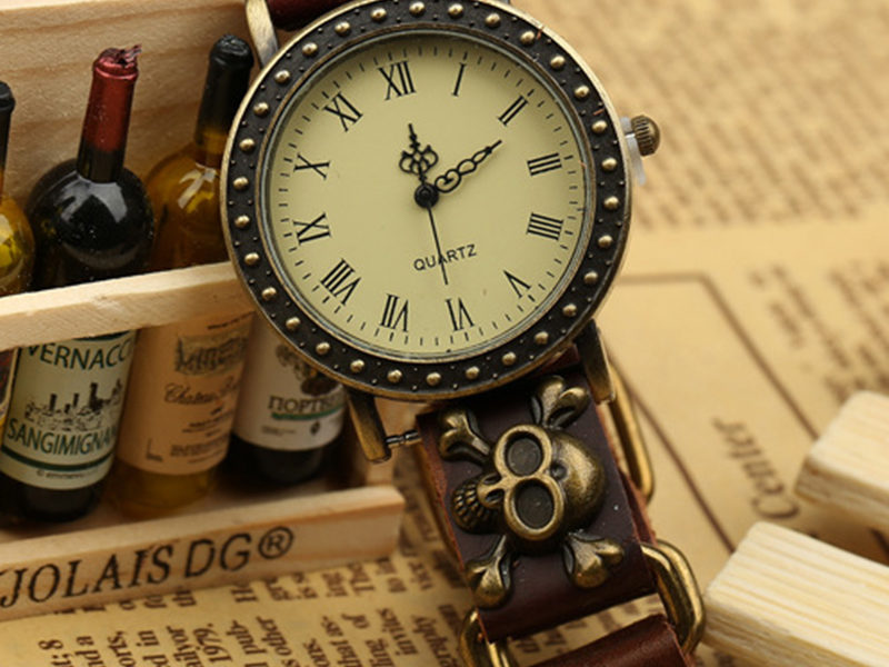 Vintage Style rétro hommes montre bracelet …