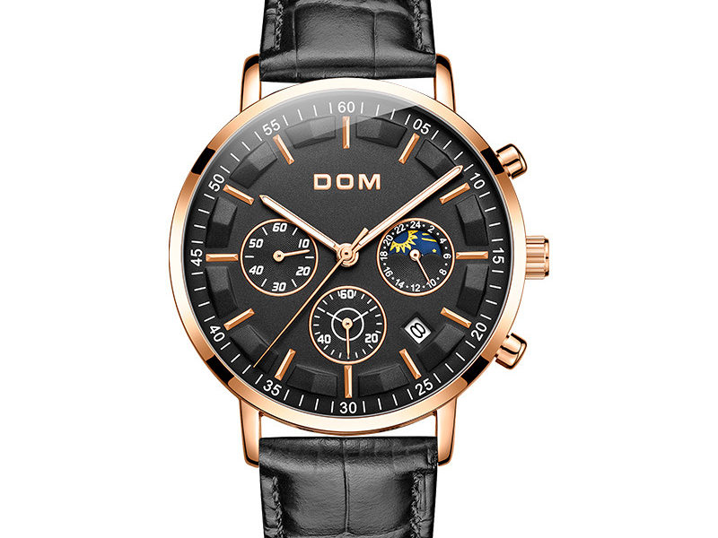 DOM 1296GK Mode Hommes Montre 3ATM …