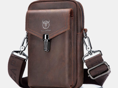 Hommes en cuir véritable grande capacité …