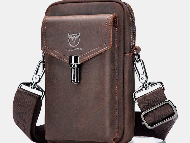 Hommes en cuir véritable grande capacité …