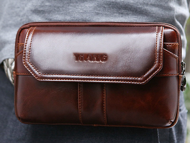 Sacs en Cuir Véritable pour Hommes Sac Clutches à Bandoulière …