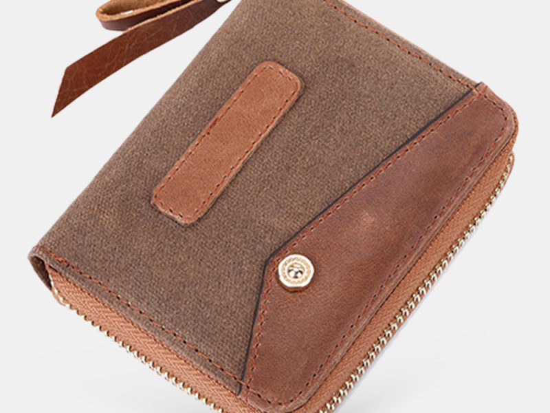 Hommes En Cuir Véritable Rétro RFID …