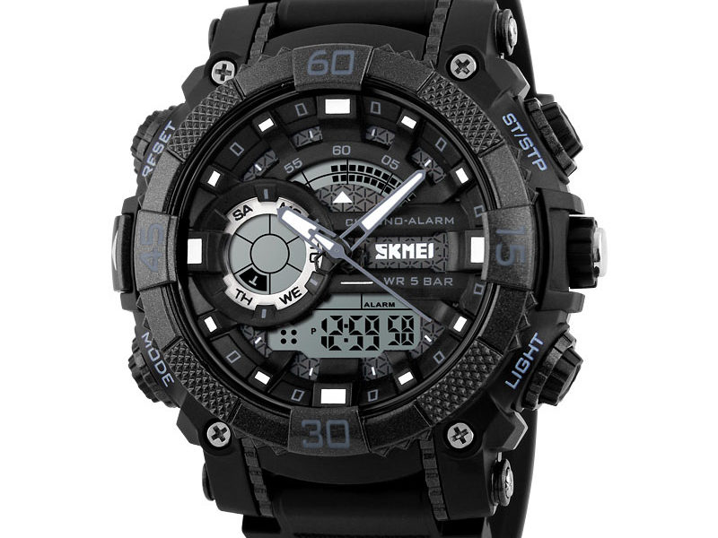 SKMEI 1228 Double affichage multifonction quartz …