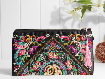 Ethnic Embroidery Flowers Bag Clutch Bag Purse pour …