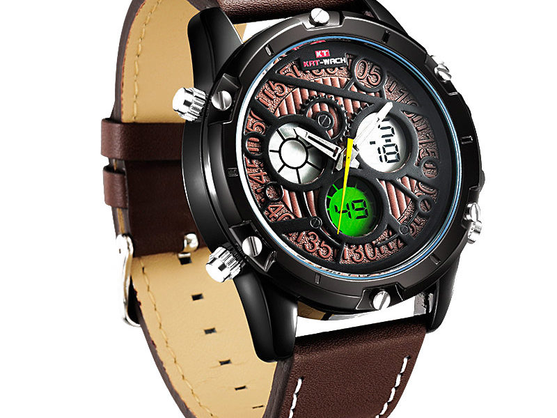KAT-WACH KT712 Hommes Montre Double Affichage Militaire Sport LED Mâle Montre-Bracelet …