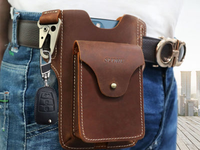 Hommes Cuir Véritable Multifonction Porte-clés Sport …