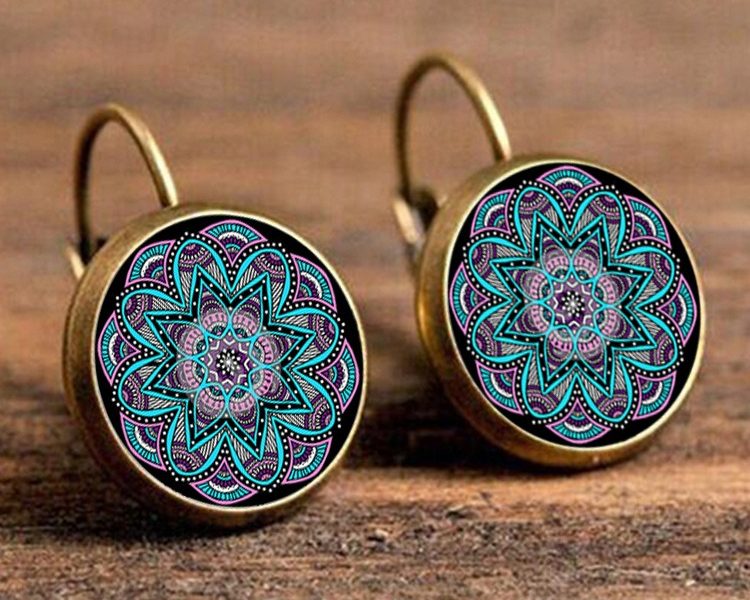 Bohemian Flower Drop Earring Ethnic Earrings …